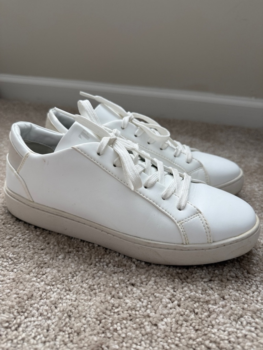 Thousand Fell Lace Up White Cream Casual Sneaker - Picture 2 of 10